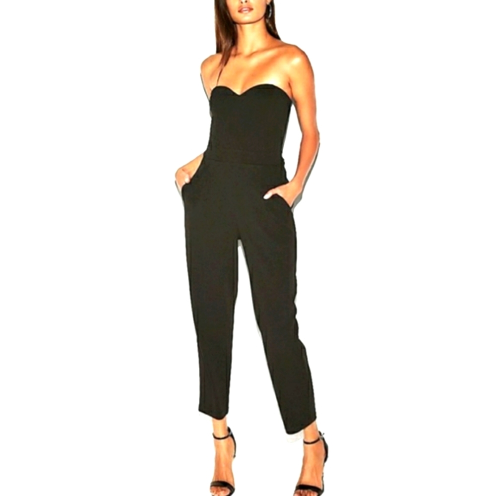 Express Strapless Black Jumpsuit